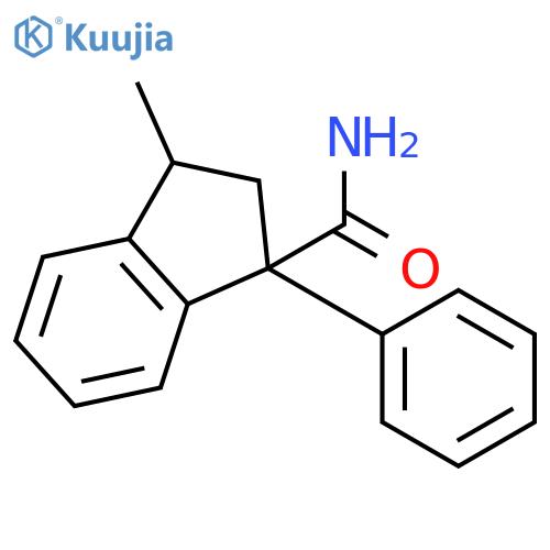 1H-INDENE-1-CARBOXAMIDE, 2,3-DIHYDRO-3-METHYL-1-PHENYL- structure