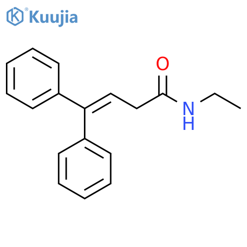 3-BUTENAMIDE, N-ETHYL-4,4-DIPHENYL- structure
