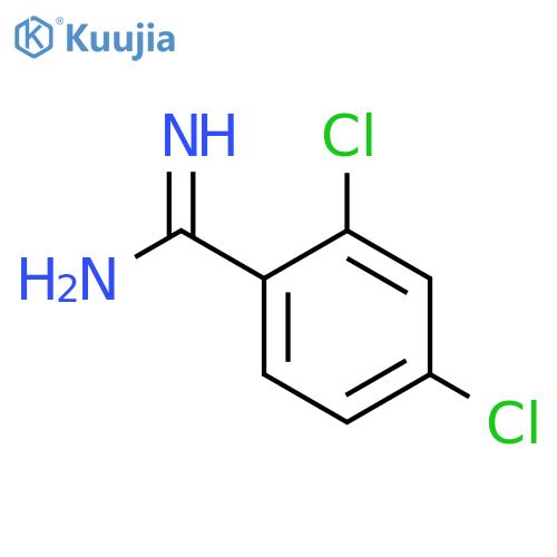 2,4-dichlorobenzene-1-carboximidamide structure
