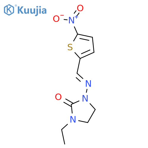 2-Imidazolidinone, 1-ethyl-3-[[(5-nitro-2-thienyl)methylene]amino]- structure