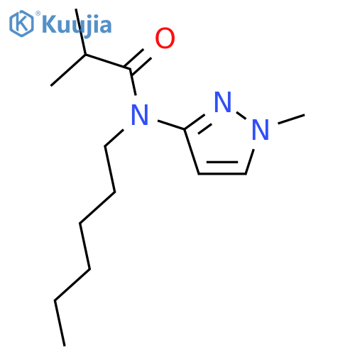 Propanamide, N-hexyl-2-methyl-N-(1-methyl-1H-pyrazol-3-yl)- structure