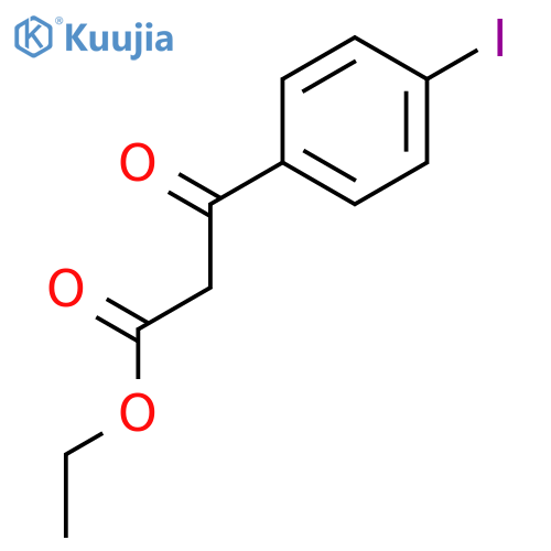 Ethyl 3-(4-iodophenyl)-3-oxopropanoate structure