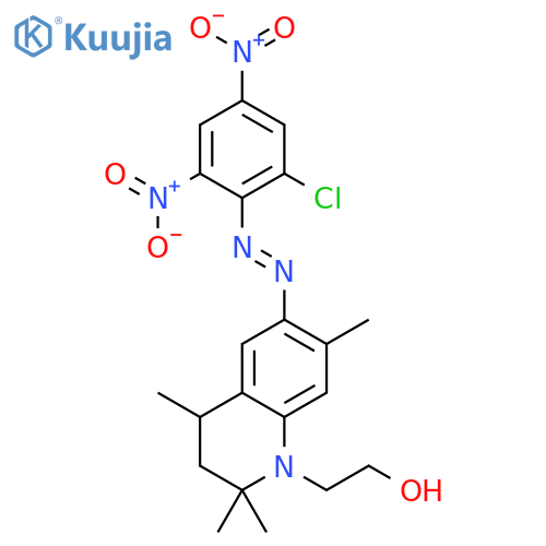 1(2H)-Quinolineethanol,6-[2-(2-chloro-4,6-dinitrophenyl)diazenyl]-3,4-dihydro-2,2,4,7-tetramethyl- structure