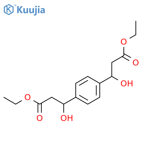 1,4-Benzenedipropanoicacid, b1,b4-dihydroxy-, 1,4-diethyl ester structure