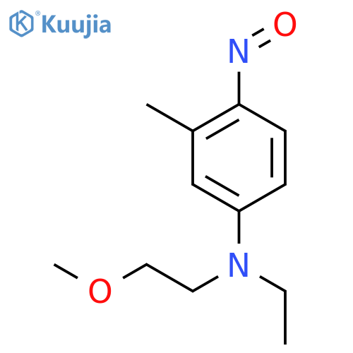 Benzenamine,N-ethyl-N-(2-methoxyethyl)-3-methyl-4-nitroso- structure