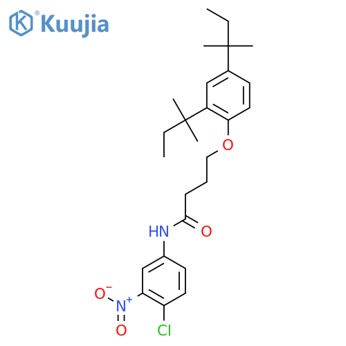 N-(4-Chloro-3-nitrophenyl)-4-(2,4-di-tert-pentylphenoxy)butanamide structure