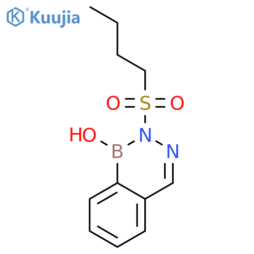 2,3,1-Benzodiazaborine, 2-(butylsulfonyl)-1,2-dihydro-1-hydroxy- structure