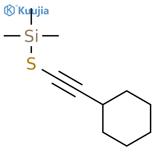 Silane, [(cyclohexylethynyl)thio]trimethyl- structure