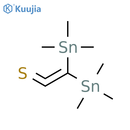 ETHENETHIONE, BIS(TRIMETHYLSTANNYL)- structure