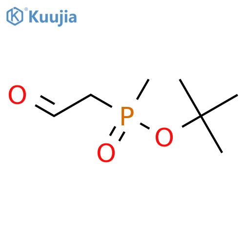 tert-Butyl methyl(2-oxoethyl)phosphinate structure