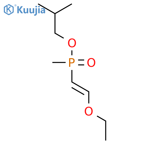 Phosphinic acid, (2-ethoxyethenyl)methyl-, 2-methylpropyl ester structure