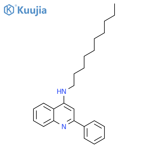 4-QUINOLINAMINE, N-DECYL-2-PHENYL- structure