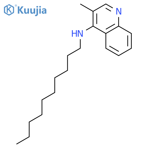 4-Quinolinamine, N-decyl-3-methyl- structure