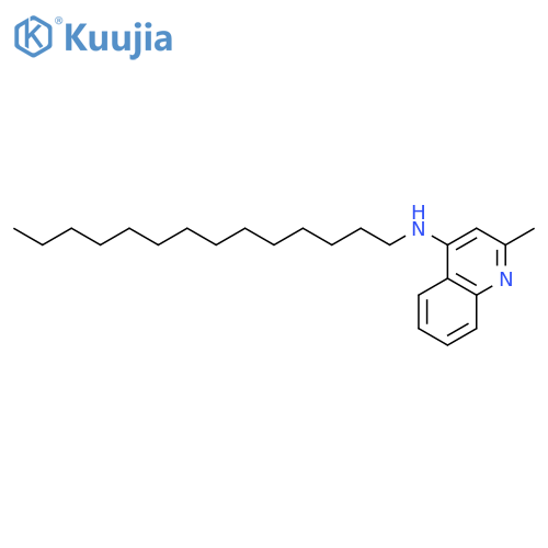 4-QUINOLINAMINE, 2-METHYL-N-TETRADECYL- structure