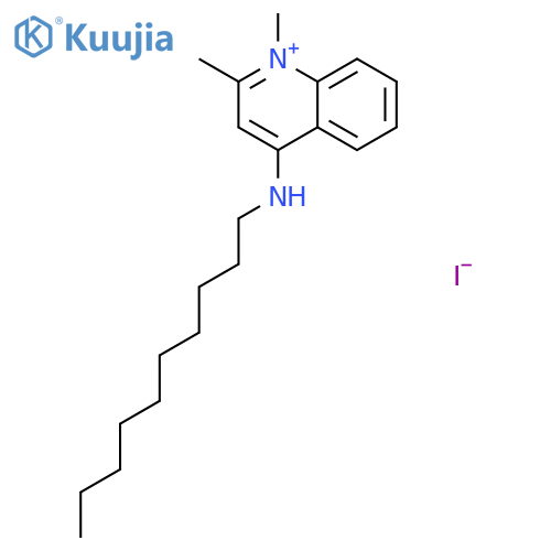 QUINOLINIUM, 4-(DECYLAMINO)-1,2-DIMETHYL-, IODIDE structure