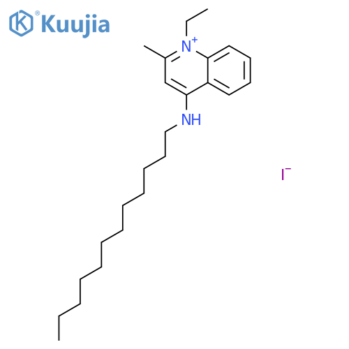 QUINOLINIUM, 4-(DODECYLAMINO)-1-ETHYL-2-METHYL-, IODIDE structure