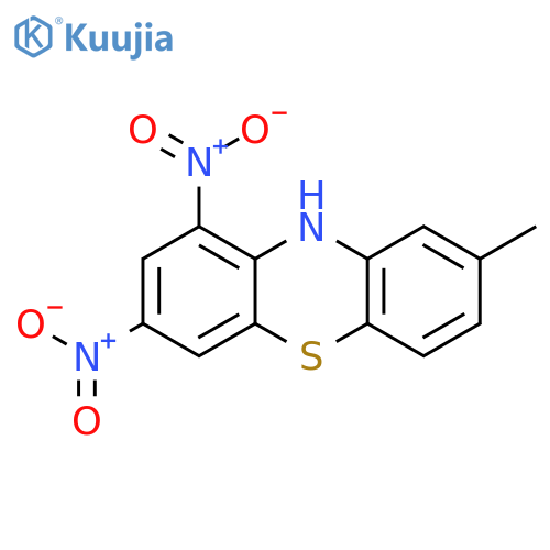10H-Phenothiazine, 8-methyl-1,3-dinitro- structure