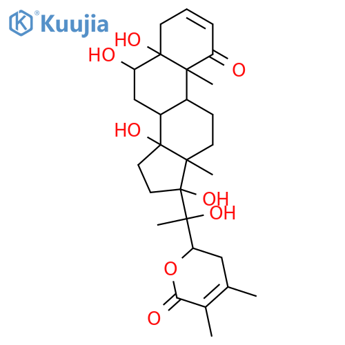 2-[1-hydroxy-1-(5,6,14,17-tetrahydroxy-10,13-dimethyl-1-oxo-6,7,8,9,11,12,15,16-octahydro-4h-cyclopenta[a]phenanthren-17-yl)ethyl]-4,5-dimethyl-2,3-dihydropyran-6-one structure