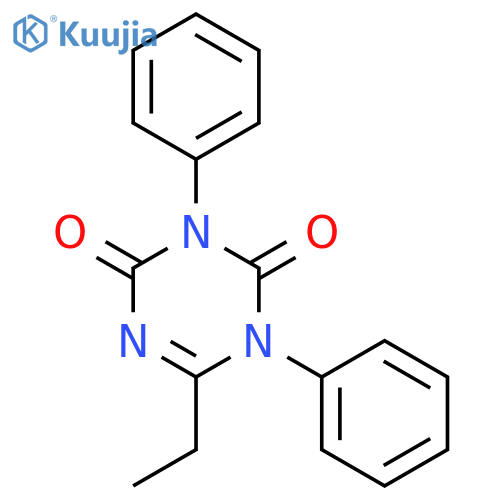 1,3,5-Triazine-2,4(1H,3H)-dione, 6-ethyl-1,3-diphenyl- structure