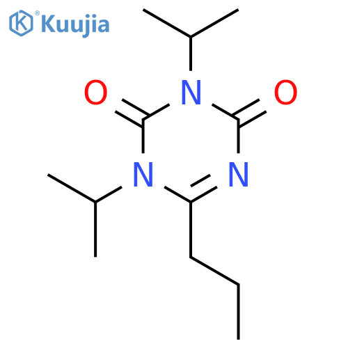 1,3,5-Triazine-2,4(1H,3H)-dione, 1,3-bis(1-methylethyl)-6-propyl- structure