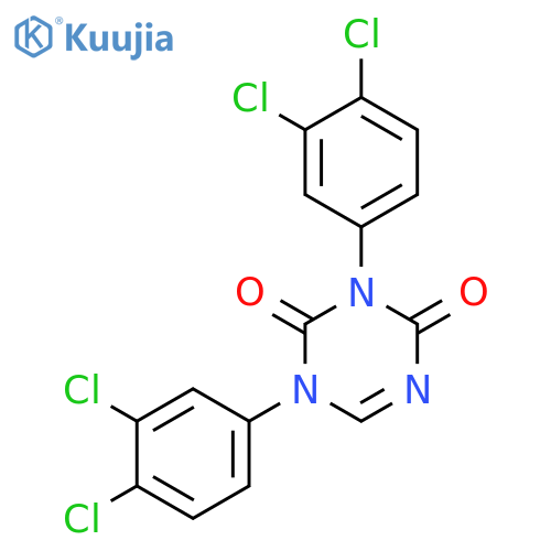 1,3,5-Triazine-2,4(1H,3H)-dione, 1,3-bis(3,4-dichlorophenyl)- structure