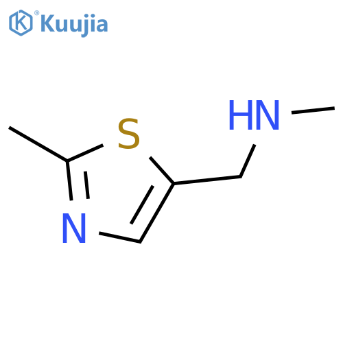 methyl(2-methyl-1,3-thiazol-5-yl)methylamine structure