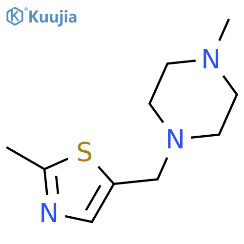 PIPERAZINE, 1-METHYL-4-[(2-METHYL-5-THIAZOLYL)METHYL]- structure