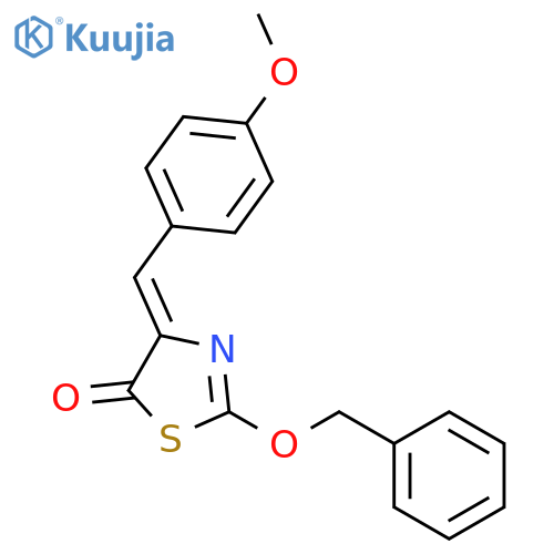 5(4H)-THIAZOLONE, 4-[(4-METHOXYPHENYL)METHYLENE]-2-(PHENYLMETHOXY)- structure