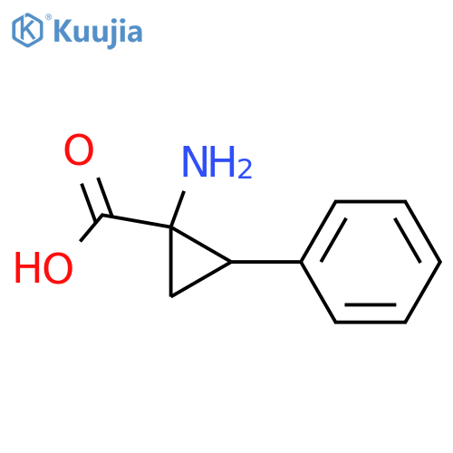 1-aMino-2-phenylcyclopropanecarboxylic acid structure