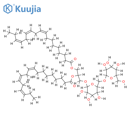 (2S)-1,2-di-O-linolenoyl-3-O-(alpha-galactopyranosyl-(1->6)-O-beta-galactopyranosyl)glycerol structure