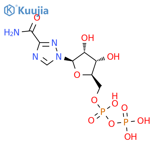 1H-1,2,4-Triazole-3-carboxamide,1-[5-O-[hydroxy(phosphonooxy)phosphinyl]-b-D-ribofuranosyl]- structure