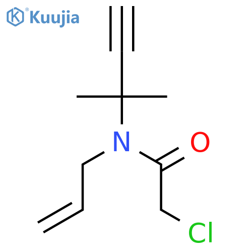 Acetamide, 2-chloro-N-(1,1-dimethyl-2-propynyl)-N-2-propenyl- structure