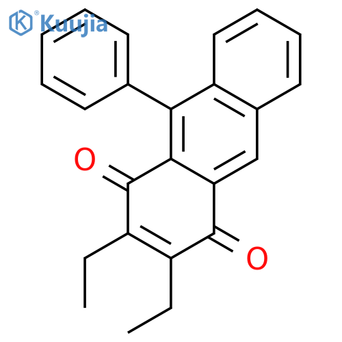 1,4-ANTHRACENEDIONE, 2,3-DIETHYL-9-PHENYL- structure