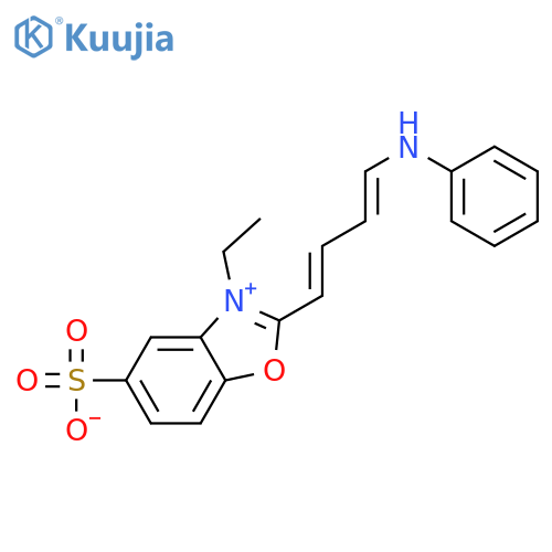 3-ethyl-2-[4-(phenylamino)buta-1,3-dienyl]-5-sulphonatobenzoxazolium structure