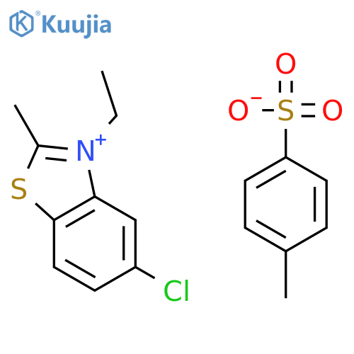 5-chloro-3-ethyl-2-methylbenzodthiazol-3-ium 4-methylbenzenesulfonate structure