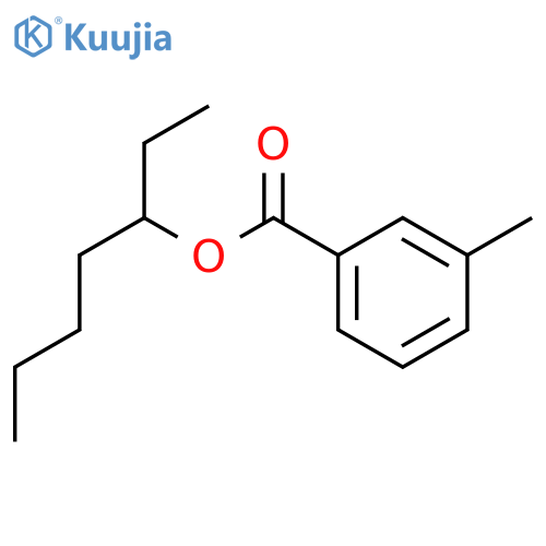 Benzoic acid,3-methyl-, 1-ethylpentyl ester structure