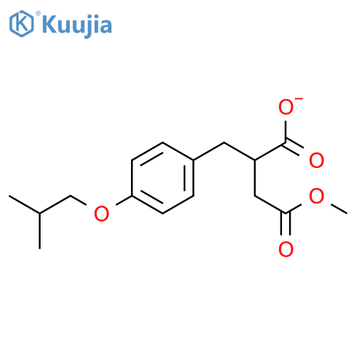 BUTANEDIOIC ACID, [[4-(2-METHYLPROPOXY)PHENYL]METHYL]-, 4-METHYL ESTER structure