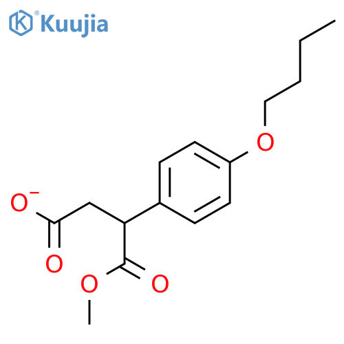 Butanedioic acid, (4-butoxyphenyl)-, 1-methyl ester structure