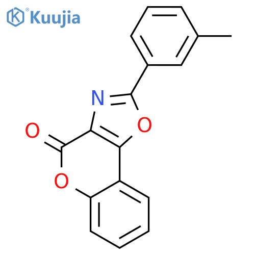 4H-[1]Benzopyrano[3,4-d]oxazol-4-one, 2-(3-methylphenyl)- structure