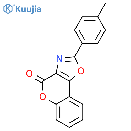4H-[1]BENZOPYRANO[3,4-D]OXAZOL-4-ONE, 2-(4-METHYLPHENYL)- structure