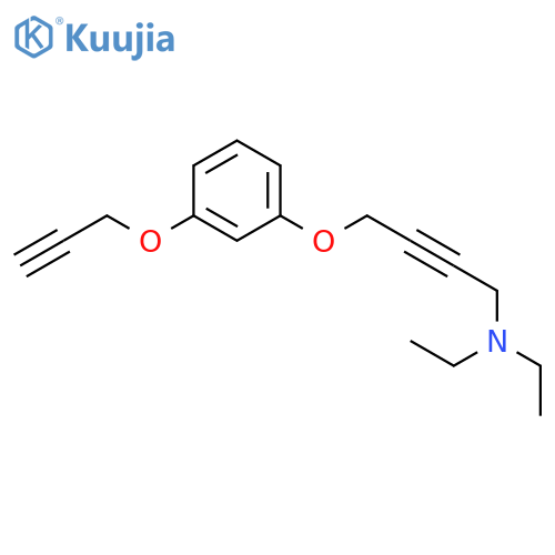 2-BUTYN-1-AMINE, N,N-DIETHYL-4-[3-(2-PROPYNYLOXY)PHENOXY]- structure