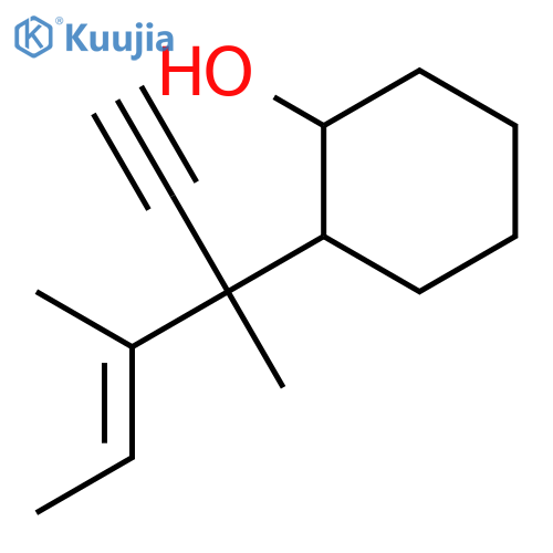 Cyclohexanol, 2-(1-ethynyl-1,2-dimethyl-2-butenyl)- structure