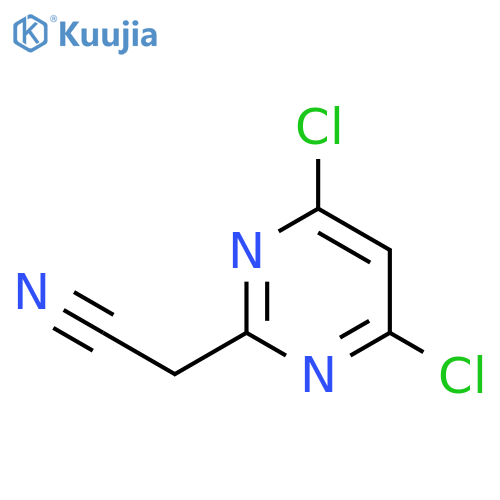 2-(4,6-Dichloropyrimidin-2-yl)acetonitrile structure
