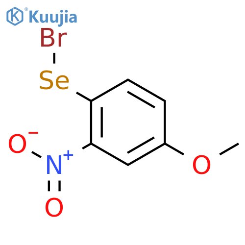Benzeneselenenyl bromide, 4-methoxy-2-nitro- structure