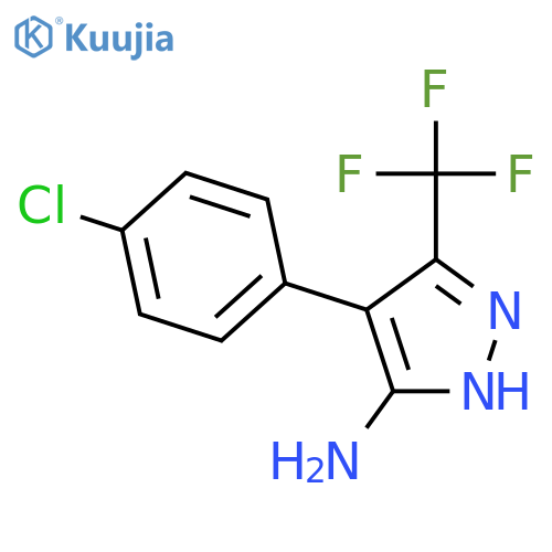 4-(4-CHLOROPHENYL)-3-(TRIFLUOROMETHYL)-1H-PYRAZOL-5-AMINE structure