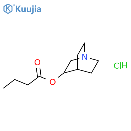 Butanoic acid, 1-azabicyclo[2.2.2]oct-3-yl ester, hydrochloride structure