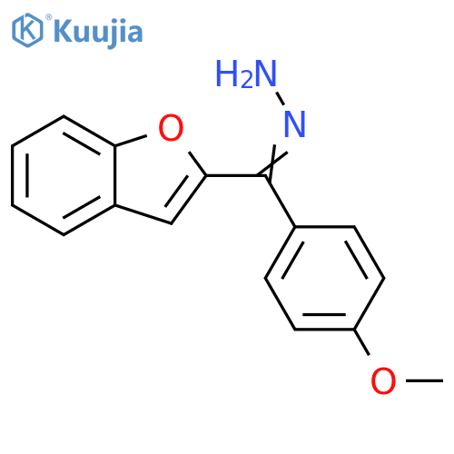 Methanone, 2-benzofuranyl(4-methoxyphenyl)-, hydrazone structure