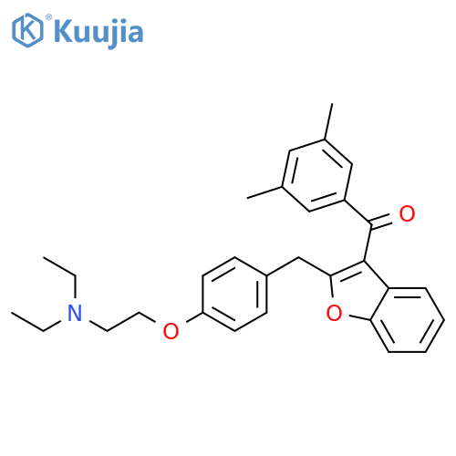 Methanone,[2-[[4-[2-(diethylamino)ethoxy]phenyl]methyl]-3-benzofuranyl](3,5-dimethylphenyl)- structure