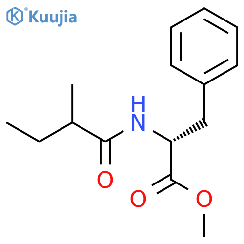 L-Phenylalanine, N-(2-methyl-1-oxobutyl)-, methyl ester, (R)- structure