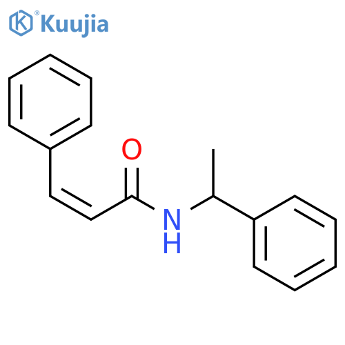 2-PROPENAMIDE, 3-PHENYL-N-(1-PHENYLETHYL)-, (Z)- structure